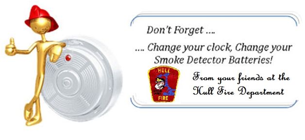 Change your smoke detector batteries