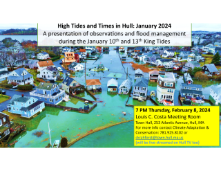 Coastal Flooding in Hull January 2024